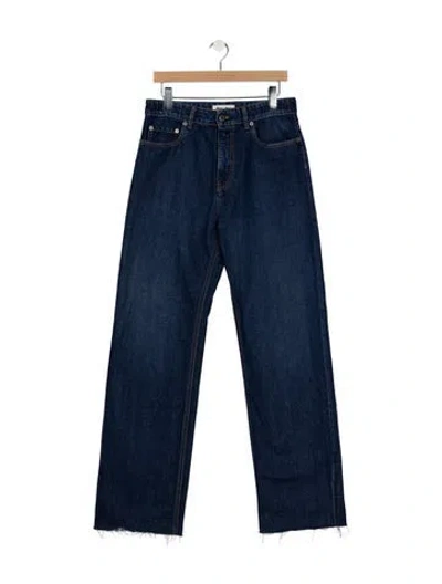 Pre-owned Miu Miu 2025 Straight Leg Jeans In Blue
