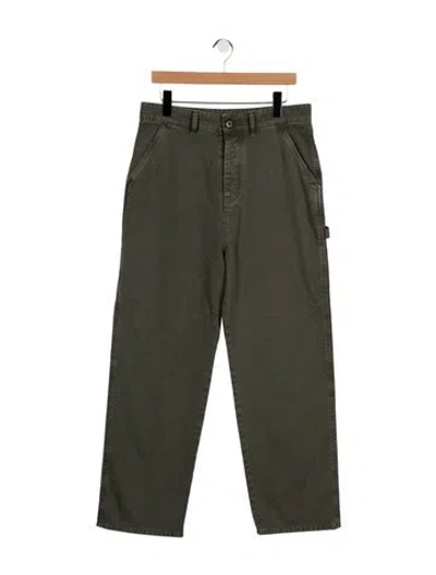Pre-owned Miu Miu 2025 Straight Leg Jeans In Green