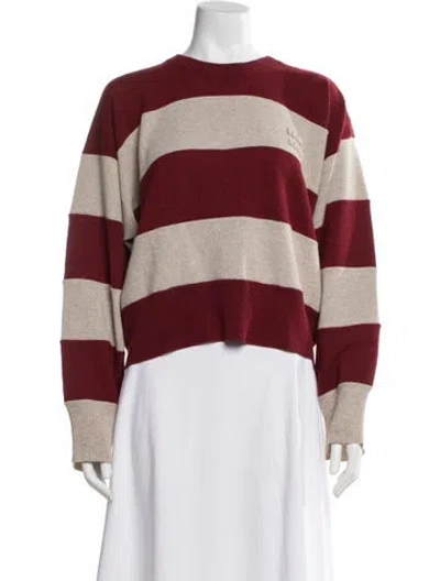 Pre-owned Miu Miu 2025 Upcycled By Catherine Martin Sweater In Red