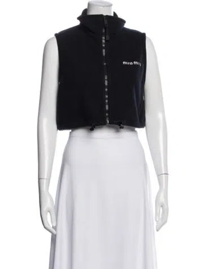 Pre-owned Miu Miu 2025 Vest In Blue