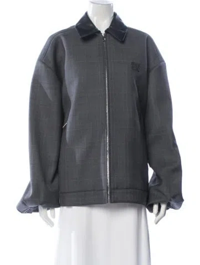 Pre-owned Miu Miu 2025 Wool Jacket W/ Tags In Gray