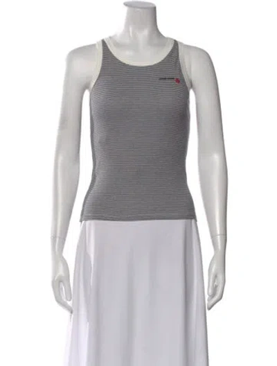 Pre-owned Miu Miu 2025 X Petit Bateau Top In White