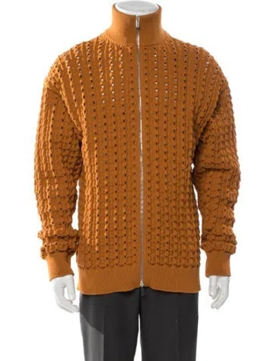Pre-owned Miu Miu 2026 Bomber Jacket In Orange