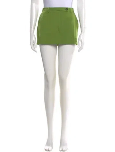 Pre-owned Miu Miu 2026 Mini Skirt W/ Tags In Green