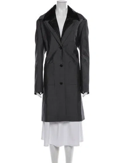Pre-owned Miu Miu 2026 Mohair Coat In Grey