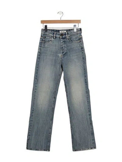 Pre-owned Miu Miu 2026 Straight Leg Jeans In Blue
