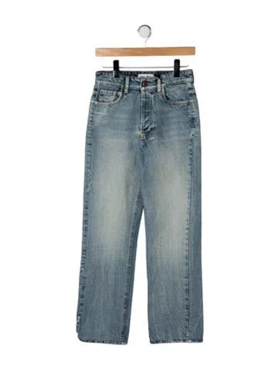 Pre-owned Miu Miu 2026 Straight Leg Jeans W/ Tags In Blue