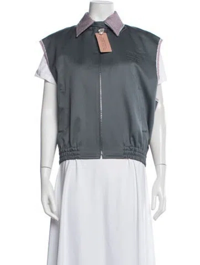 Pre-owned Miu Miu 2026 Vest W/ Tags In Blue