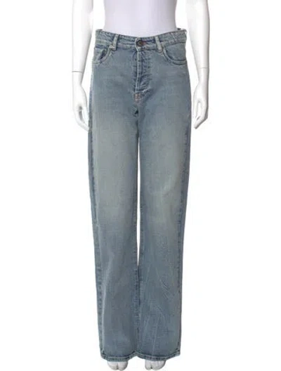 Pre-owned Miu Miu 2026 Wide Leg Jeans W/ Tags In Blue