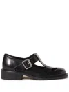 Miu Miu 30mm Leather T-bar Shoes In Black