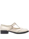 Miu Miu Women Patent Leather Mary Jane Shoes In Neutrals
