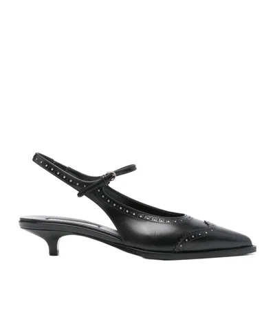 MIU MIU MIU MIU POINTED-TOE SLINGBACK PUMPS