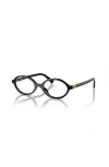 Miu Miu 50mm Oval Optical Glasses In Black