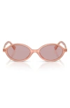 Miu Miu 50mm Oval Sunglasses In Pink