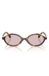 Miu Miu 50mm Oval Sunglasses In Pink
