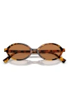 Miu Miu 50mm Oval Sunglasses In Brown