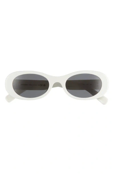 Miu Miu 50mm Oval Sunglasses In Pattern