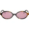 Miu Miu Miumiu 0mu 04zs Miu Regard Vau50d Havana Miele Sunglasses In Multi
