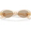 Miu Miu 50mm Oval Sunglasses In Neutral