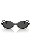 Miu Miu 50mm Oval Sunglasses In Red
