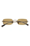 Miu Miu 50mm Rectangular Sunglasses In Gold