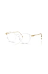 Miu Miu 50mm Round Optical Glasses In Transparent