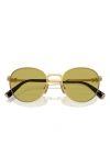 Miu Miu 50mm Round Sunglasses In Gold