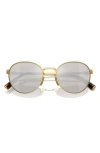 Miu Miu 50mm Round Sunglasses In Gold