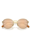 Miu Miu 50mm Round Sunglasses In Orange