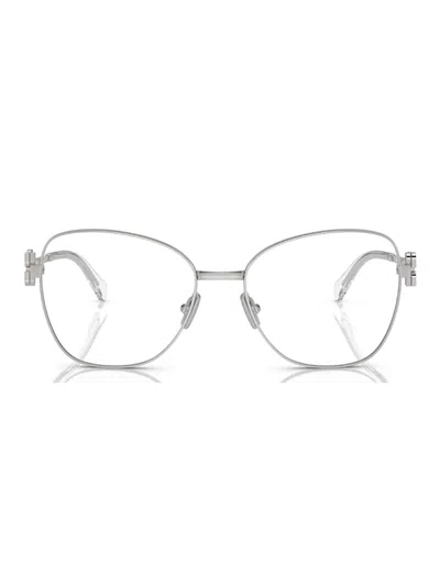 Miu Miu 50xv Vista Eyewear In Metallic