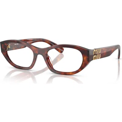 MIU MIU MIU MIU 51MM IRREGULAR OPTICAL GLASSES
