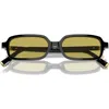 Miu Miu 51mm Rectangular Sunglasses In Black