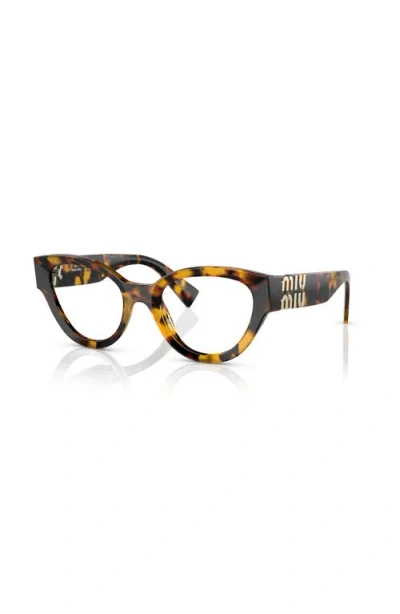 Miu Miu 52mm Phantos Optical Glasses In Brown