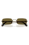 Miu Miu Metal Rectangular Sunglasses In Green