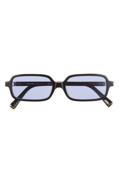 MIU MIU MIU MIU 52MM RECTANGULAR SUNGLASSES
