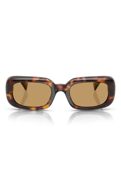 MIU MIU MIU MIU 52MM RECTANGULAR SUNGLASSES