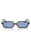 Miu Miu 52mm Rectangular Sunglasses In Light Blue