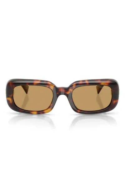 MIU MIU MIU MIU 52MM RECTANGULAR SUNGLASSES