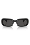 Miu Miu 52mm Rectangular Sunglasses In Pattern