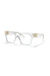 Miu Miu 52mm Square Optical Glasses In White