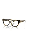 Miu Miu 53mm Cat Eye Optical Glasses In Multi
