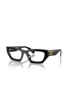 Miu Miu 53mm Irregular Eyeglasses In Black