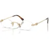 Miu Miu 53mm Oval Optical Glasses In Multi