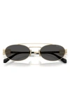 Miu Miu 53mm Oval Sunglasses In Gold