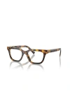 Miu Miu 53mm Rectangle Optical Glasses In Brown