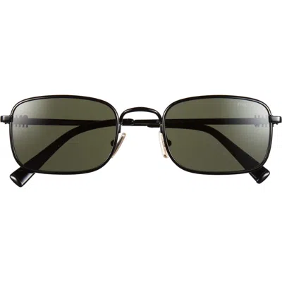 Miu Miu 53mm Rectangular Sunglasses In Green