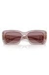 Miu Miu 53mm Rectangular Sunglasses In Purple
