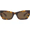 Miu Miu 53mm Rectangular Sunglasses In Pattern