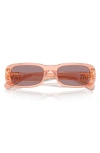 Miu Miu Logo Acetate Rectangular Sunglasses In Red/purple Solid