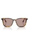 Miu Miu Tortoiseshell-pattern Square-frame Sunglasses In Brown